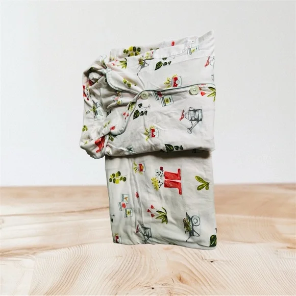 BedHead pink Pajama Set with Red and Green Accents - Picture 2 of 3